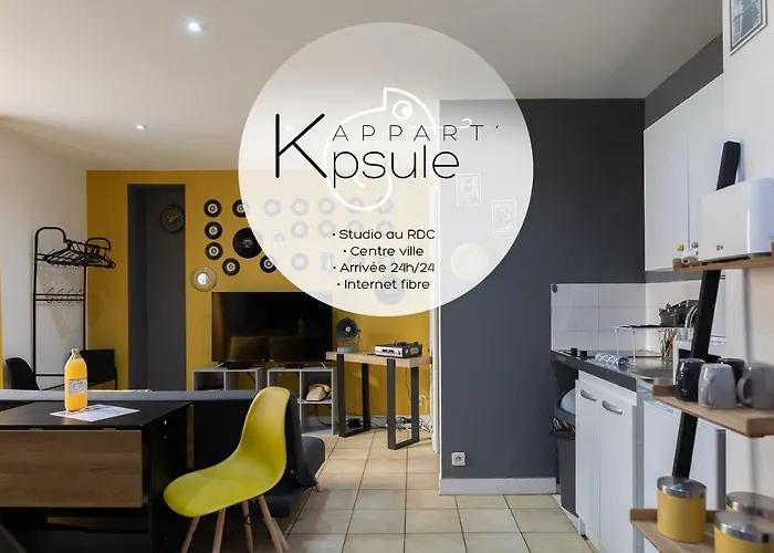 L\'Appart K-Psule - Design, Tout Confort, Centre-Ville, 3 Pers